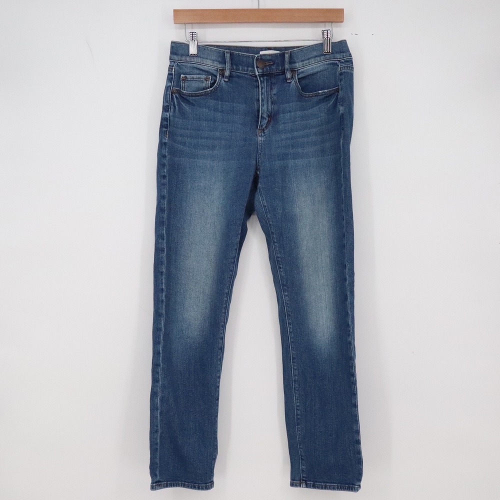 Loft Jeans Womens 2 High Rise Girlfriend Blue Denim Medium Wash Excellent